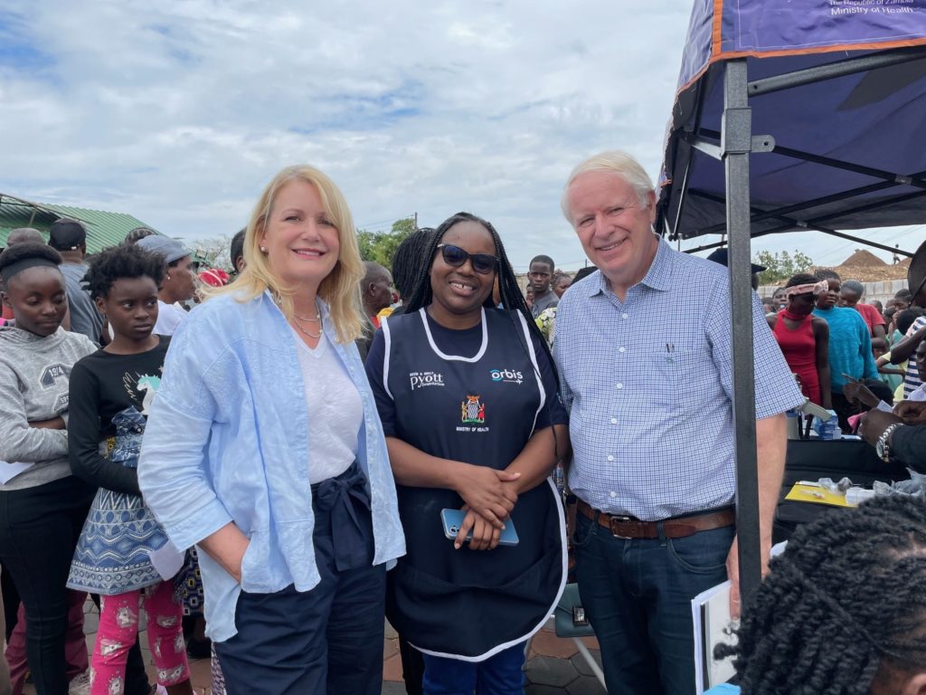 David & Molly Pyott actively supporting eye care in Africa